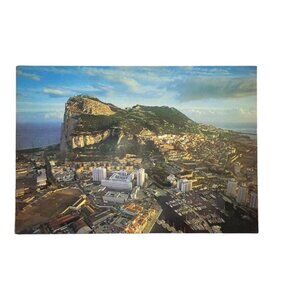 Gibraltar Postcard Aerial View Of Rock Vintage Unused Collectible Photography u